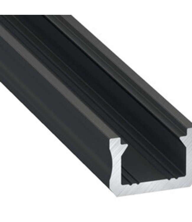 SlimLine Aluminium Led Strip Profiel | ZWART |  12x8mm | Tot 2 Meter leverbaar