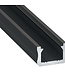 SlimLine Aluminium Led Strip Profiel | ZWART |  12x8mm | Tot 2 Meter leverbaar