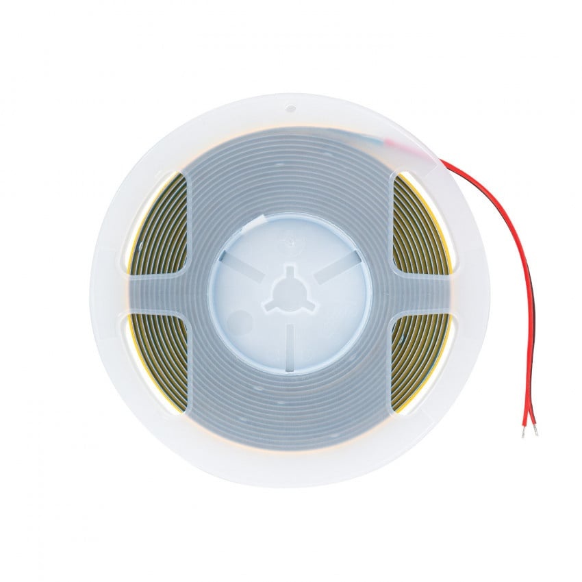 Led Strip ROL 25 Meter COB, 8w/m, 320 led/m, 760Lm/m, 6500K Daglicht wit, CRI90, 12v, IP33, 8mm, 2 Jaar garantie, foto 3 van 5