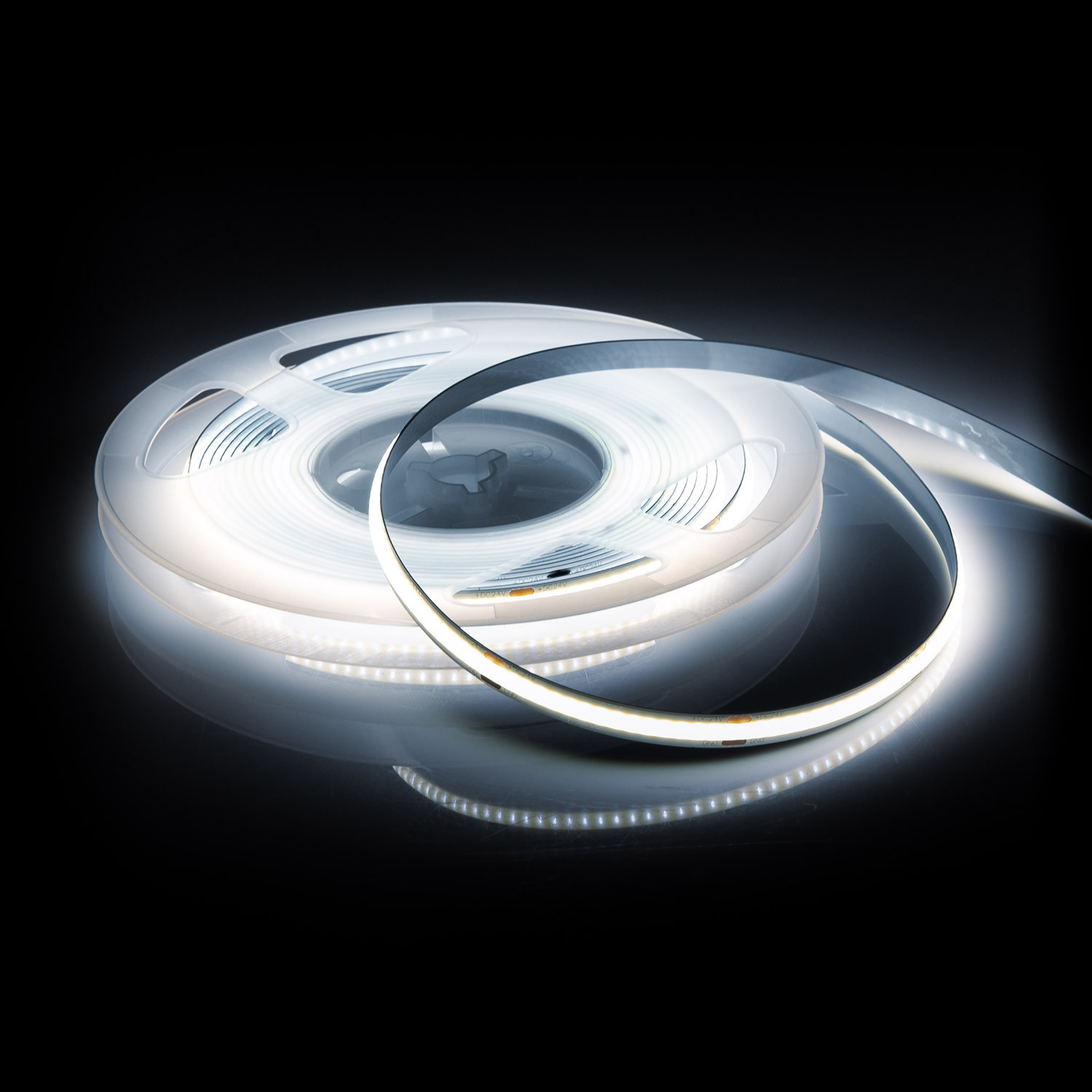 Led Strip ROL 25 Meter COB, 8w/m, 320 led/m, 760Lm/m, 6500K Daglicht wit, CRI90, 12v, IP33, 8mm, 2 Jaar garantie, foto 5 van 5