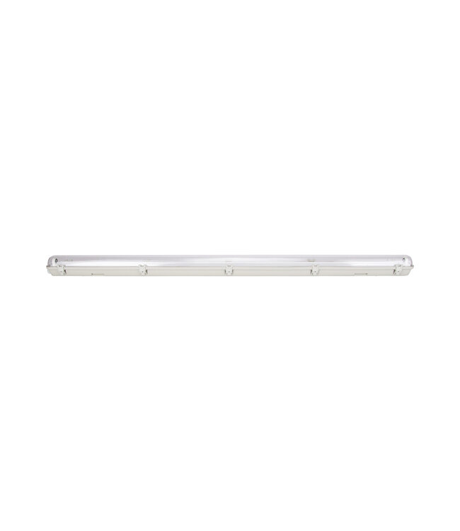 SlimLine LED TL Armatuur 150cm | IP65 | IK08 | Kunststof Sluitclips | Geschikt voor 1 LED Buis