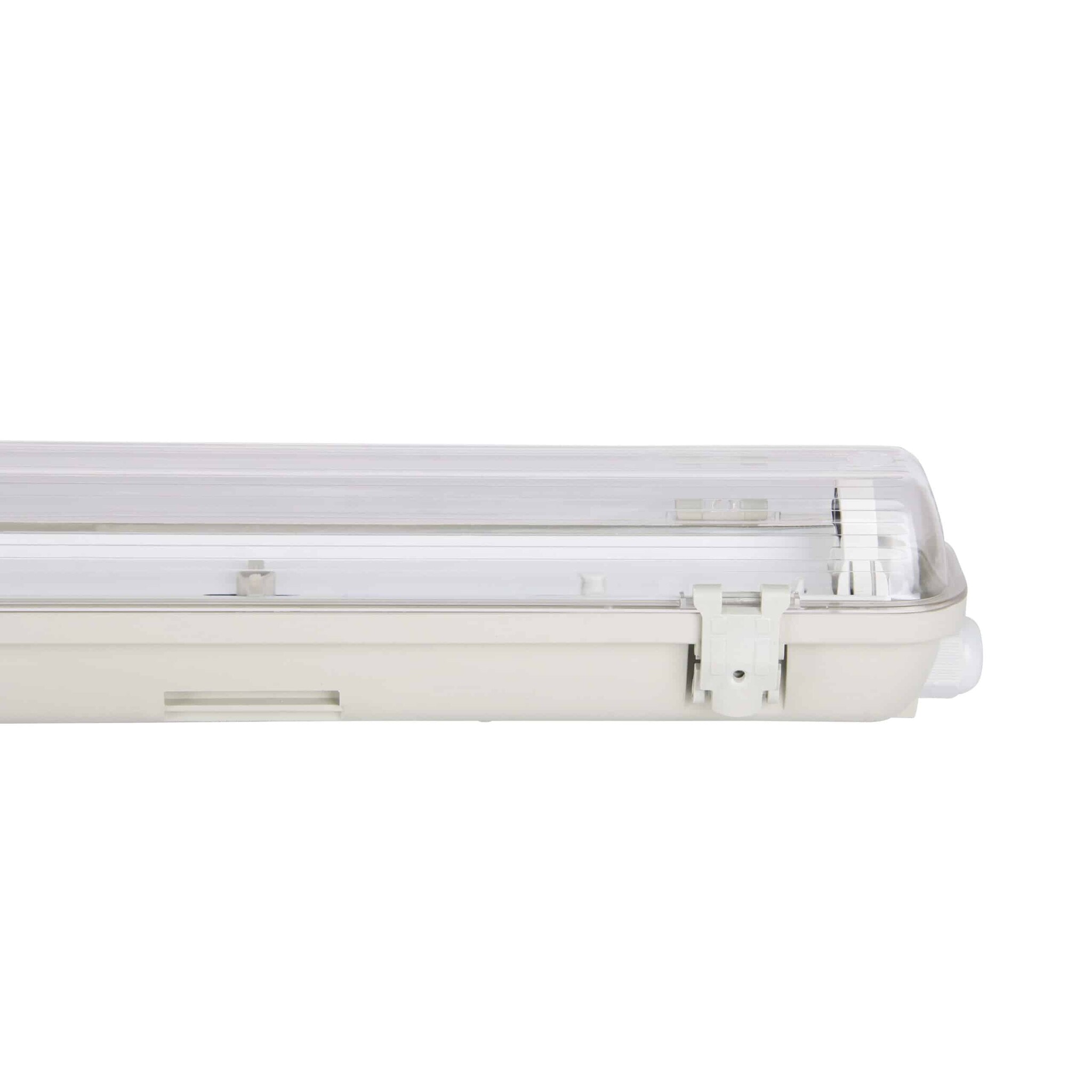 SlimLine LED TL Armatuur 150cm | IP65 | IK08 | Kunststof Sluitclips | Geschikt voor 1 LED Buis, foto 6 van 6