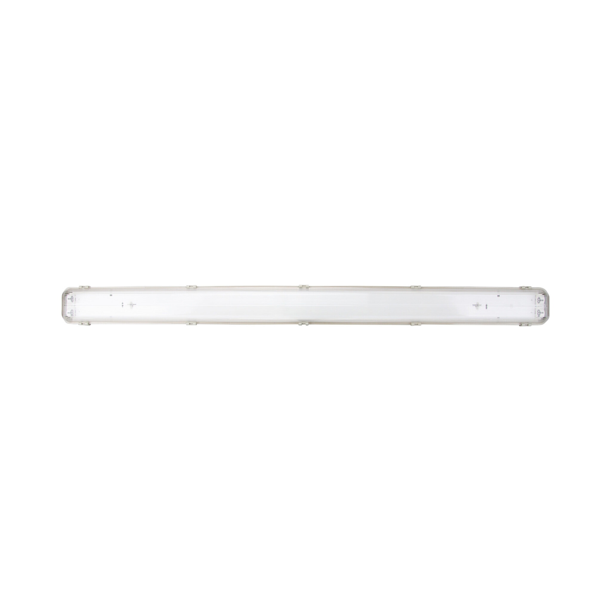 SlimLine LED TL Armatuur 150cm | IP65 | IK08 | Kunststof Sluitclips | Geschikt voor 2 LED Buizen, foto 2 van 6