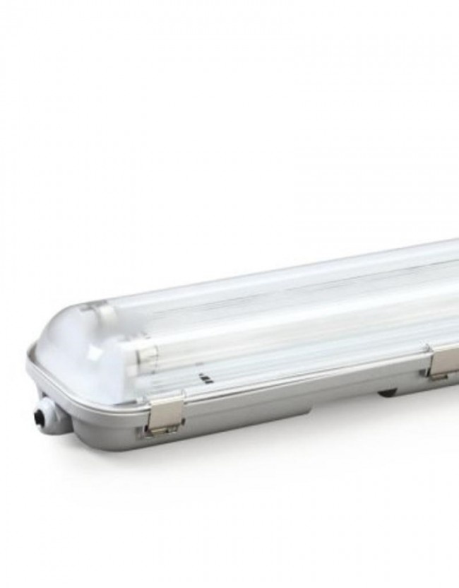 ProLine LED TL Armatuur 120cm | IP65 | IK08 | RVS Sluitclips | Geschikt voor 2 LED Buizen, foto 6 van 6