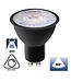 GU10 LED Spot ZWART 7w, 560 Lumen, Dimbaar, Lichthoek: 60°, 2 Jaar Garantie