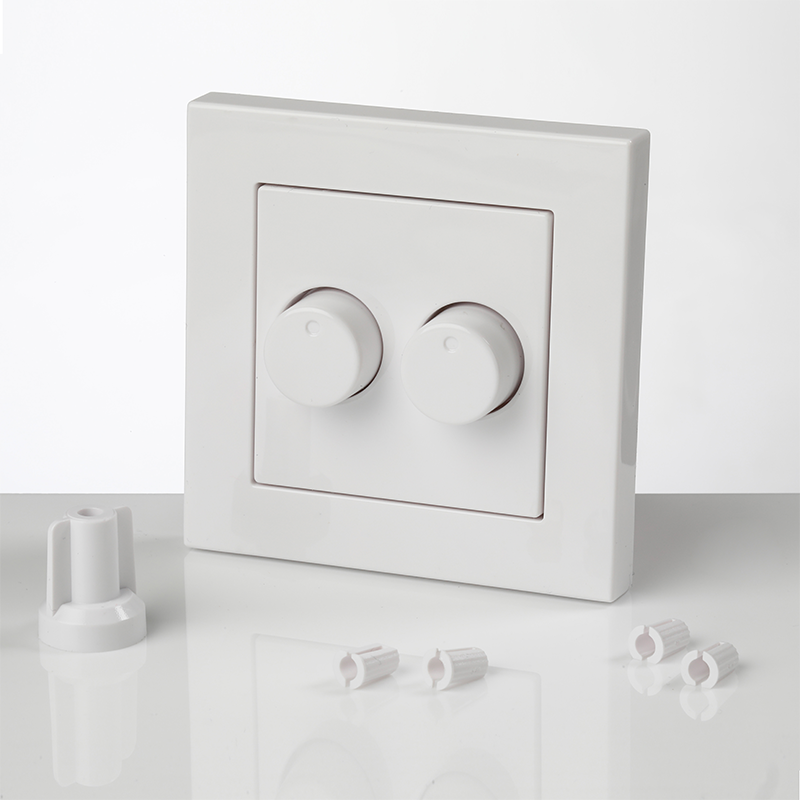 Afdekraam DUO LED Dimmer | Geschikt voor ION DUO LED Dimmer | Helder Wit, foto 2 van 2