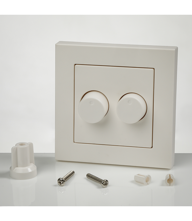 Afdekraam DUO LED Dimmer | Geschikt voor ION DUO LED Dimmer | Mat Wit