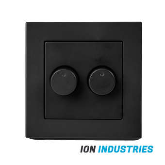 Afdekraam DUO LED Dimmer | Geschikt voor ION DUO LED Dimmer | Mat Zwart