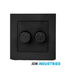 Afdekraam DUO LED Dimmer | Geschikt voor ION DUO LED Dimmer | Mat Zwart