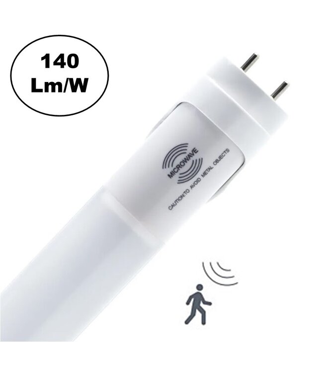 Sensor Led Buis 150cm, 25w, 3500 Lumen (140Lm/w), Microwave Bewegingssensor, 3 Jaar Garantie