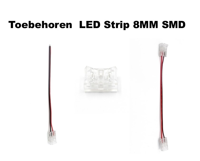 A-Serie Led Strip Connector 8MM Led Strips (Zonder solderen) | Geschikt voor IP20 en IP65 LED Strips, foto 2 van 6