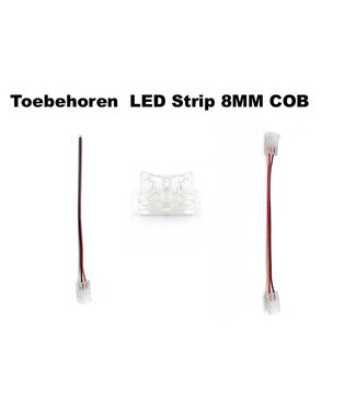 A-Serie Led Strip Connector 8MM COB Led Strips (Zonder solderen) | Geschikt voor IP20 en IP65 LED Strips
