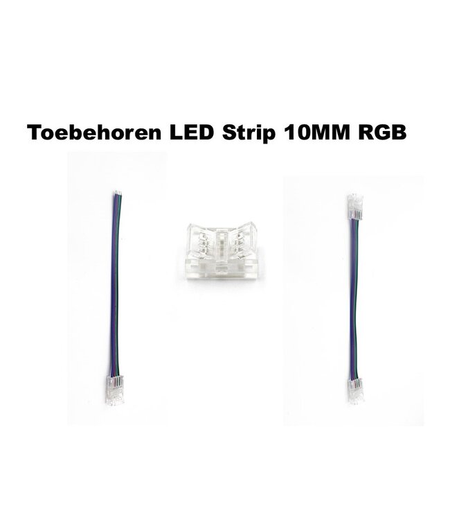 A-Serie Led Strip Connector RGB Led Strips 10MM  (Zonder solderen) | Geschikt voor IP20 en IP65 LED Strips