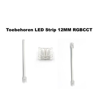 A-Serie Led Strip Connector RGBCCT Led Strips 12MM  (Zonder solderen) | Geschikt voor IP20 en IP65 LED Strips