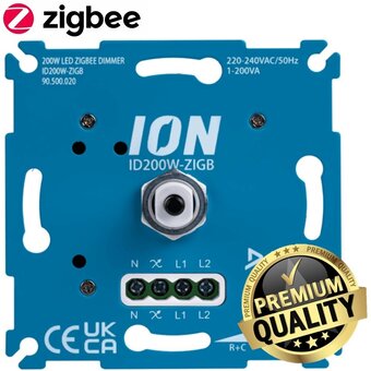 Inbouw LED Zigbee Dimmer | 0.3-200 Watt | Zonder Nuldraad