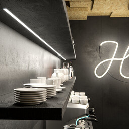 UITVERKOOP: Stuc/Pleister Aluminium Led Strip Profiel Norman | ALU | 14,6x15,6mm | Tot 2 Meter leverbaar, foto 3 van 6