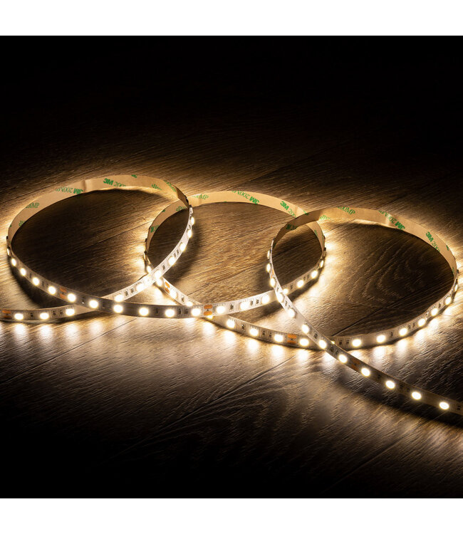 ECO Led Strip ROL 5 Meter 2835SMD, 4,8w/m, 60 led/m, 514-540 Lm/m, 12v, IP20, 8mm, 2 Jaar garantie