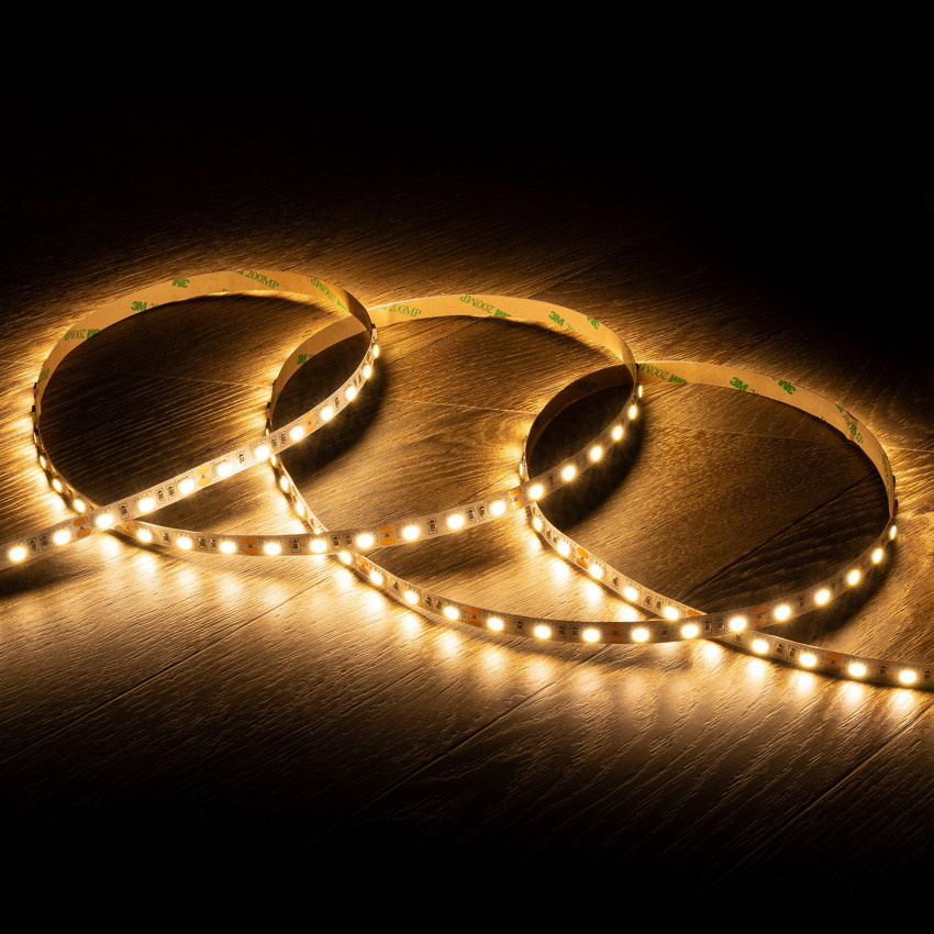 ECO Led Strip ROL 5 Meter 2835SMD, 4,8w/m, 60 led/m, 500-520Lm/m, 12v, IP65HS, 8mm, 2 Jaar garantie, foto 4 van 6