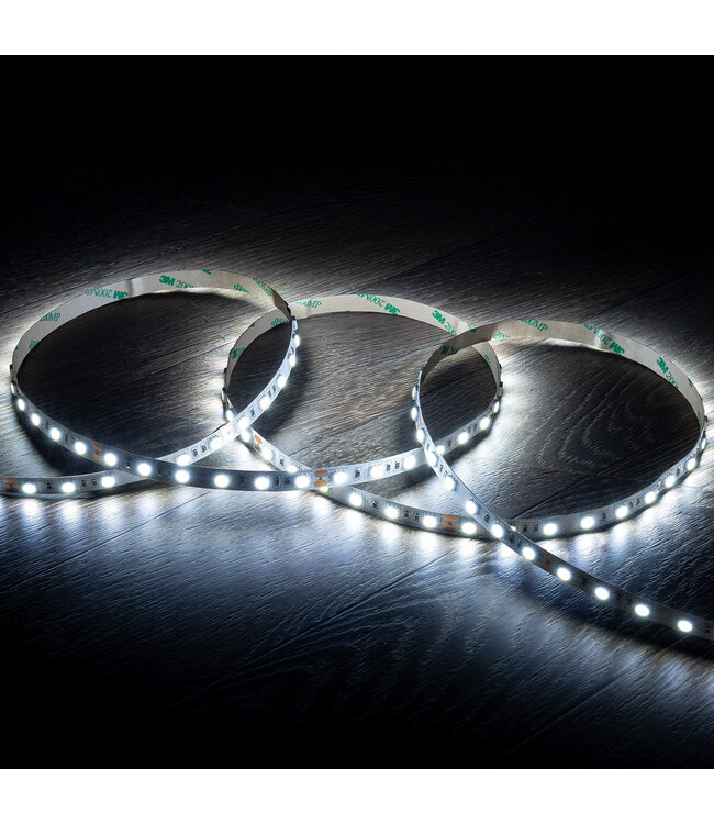 ECO Led Strip ROL 5 Meter 2835SMD, 4,8w/m, 60 led/m, 500-520Lm/m, 12v, IP65HS, 8mm, 2 Jaar garantie