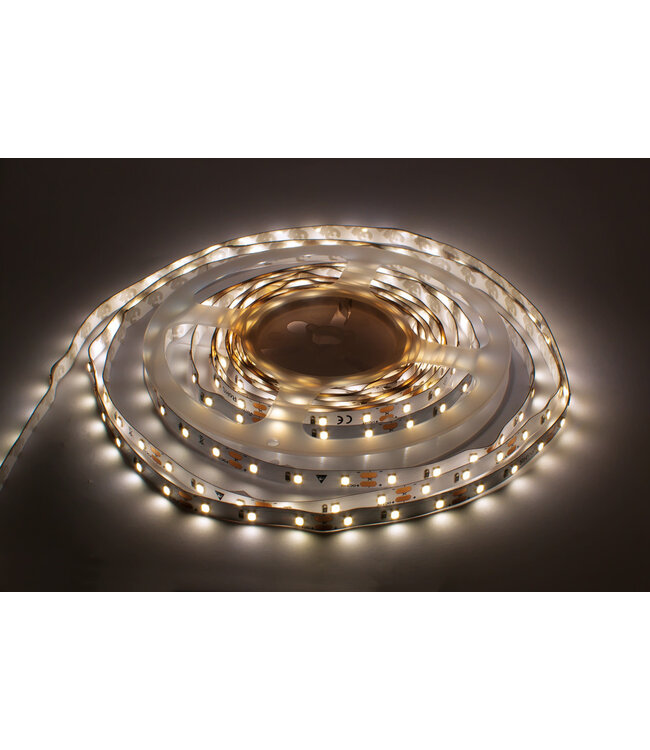 Premium Led Strip ROL 5 Meter 2835SMD, CRI90, 4,8w/m, 60 led/m, 395 - 432Lm/m, 12v, IP20, 10mm, 3 Jaar garantie