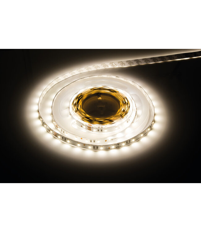 ECO Led Strip ROL 5 Meter 2835SMD, 6w/m, 60 led/m, 650-657Lm/m, 24v, IP20, 8mm, 2 Jaar garantie
