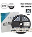 ECO Led Strip ROL 5 Meter 2835SMD, 12w/m, 120 led/m, 1300Lm/m, 24v, IP65HS, 8mm, 2 Jaar garantie