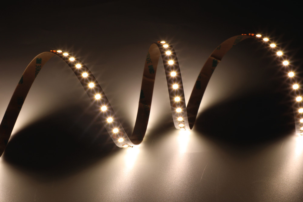 Premium Led Strip ROL 5 Meter 2835SMD, CRI90, 12w/m, 128 led/m, 1320-1440Lm/m, 24v, IP20, 10mm, 3 Jaar garantie, foto 4 van 6