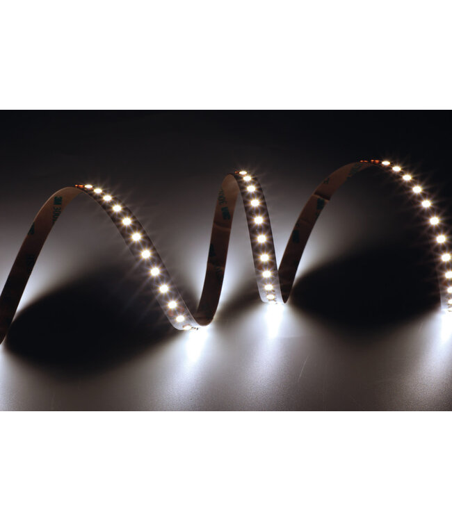 Premium Led Strip ROL 5 Meter 2835SMD, CRI90, 12w/m, 128 led/m, 1320-1440Lm/m, 24v, IP20, 10mm, 3 Jaar garantie