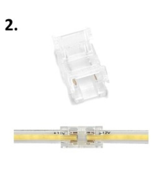 A-Serie Led Strip Connector 10MM COB Led Strips (Zonder solderen) | Geschikt voor IP20 en IP65 LED Strips