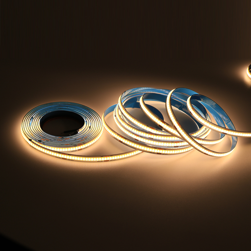 Premium Led Strip ROL 5 Meter COB, CRI90, 10w/m, 528 led/m, 850-950Lm/m, 24v, IP20, 10mm, 3 Jaar garantie, foto 3 van 6