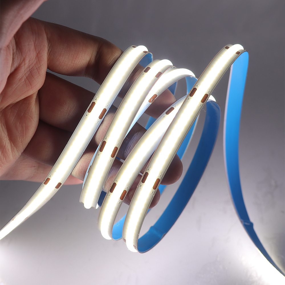Premium Led Strip ROL 5 Meter COB, CRI90, 10w/m, 528 led/m, 800-900Lm/m, 24v, IP65, 10mm, 3 Jaar garantie, foto 6 van 6