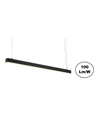 Led Linear Lamp 120cm, 30w, 3000 Lumen (100lm/w), Zwartkleurige Behuizing, 3 Jaar Garantie