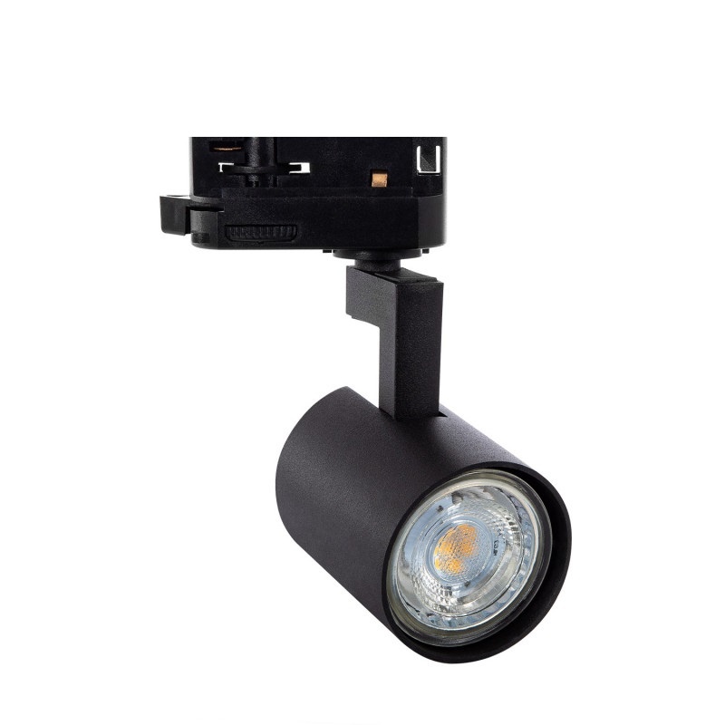 1 Fase Rail Spot Compact | GU10 Fitting | Zwartkleurige behuizing, foto 3 van 3