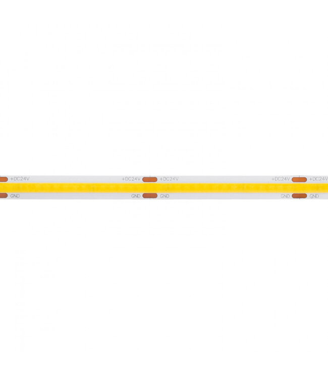 PRIME Led Strip ROL 5 of 30 Meter COB, 8w/m, 320 led/m, 800Lm/m, 2700K Warm wit, CRI90, 24v, IP20, 8mm, 2 Jaar garantie
