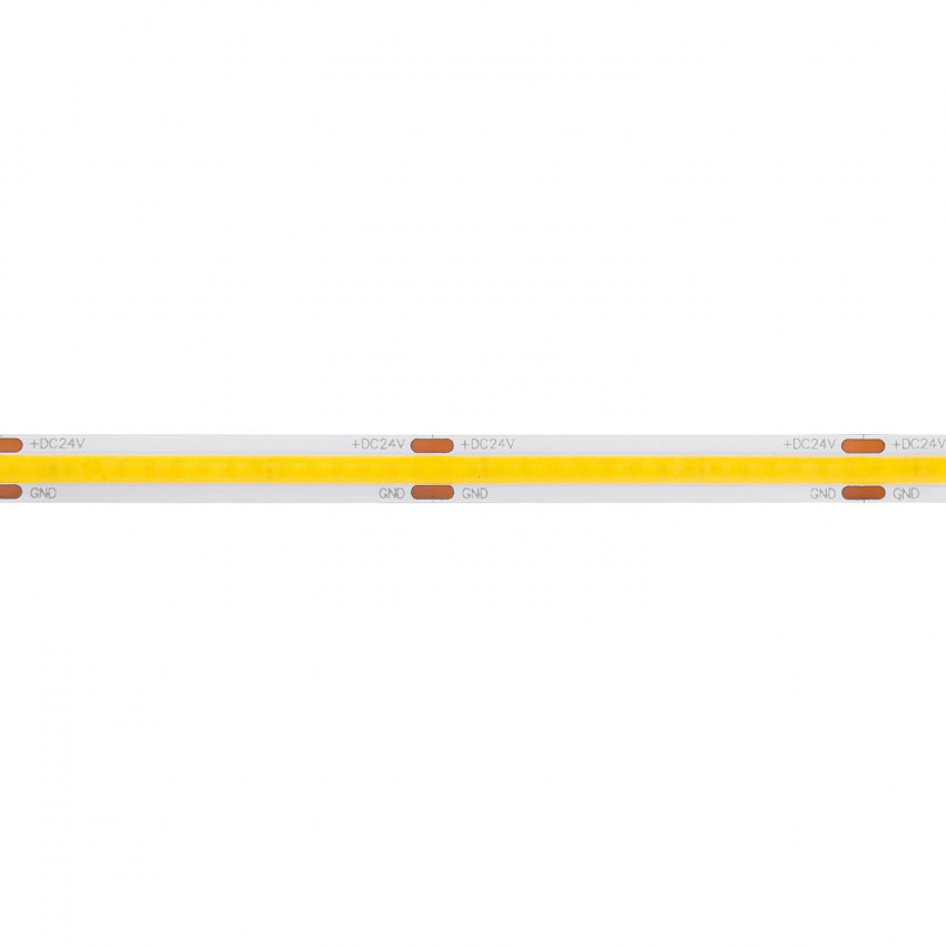PRIME Led Strip ROL 5 of 30 Meter COB, 8w/m, 320 led/m, 800Lm/m, 2700K Warm wit, CRI90, 24v, IP20, 8mm, 2 Jaar garantie, foto 3 van 6