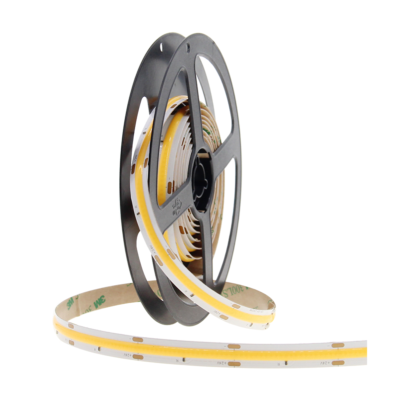 PRIME Led Strip ROL 5 of 30 Meter COB, 8w/m, 320 led/m, 800Lm/m, 2700K Warm wit, CRI90, 24v, IP20, 8mm, 2 Jaar garantie, foto 6 van 6