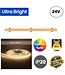 PRIME Ultra Bright Led Strip ROL 5 Meter COB, 18w/m, 480 led/m, 1440-1520Lm/m, CRI90, 24v, IP20, 10mm, 3 Jaar garantie