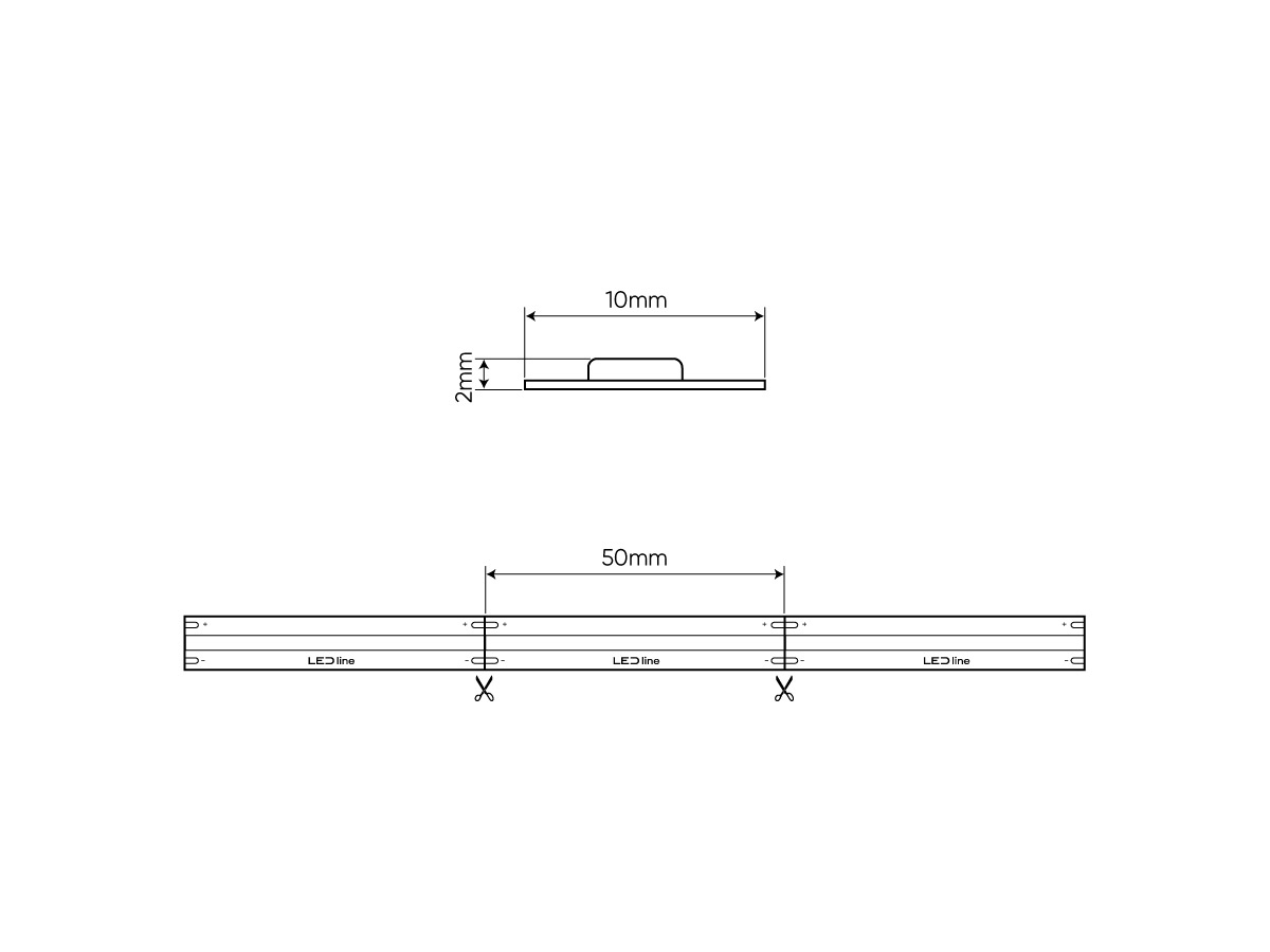 PRIME Ultra Bright Led Strip ROL 5 Meter COB, 18w/m, 480 led/m, 1440-1520Lm/m, CRI90, 24v, IP20, 10mm, 3 Jaar garantie, foto 3 van 6
