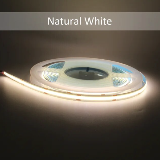PRIME Ultra Bright Led Strip ROL 5 Meter COB, 18w/m, 480 led/m, 1440-1520Lm/m, CRI90, 24v, IP20, 10mm, 3 Jaar garantie, foto 4 van 6