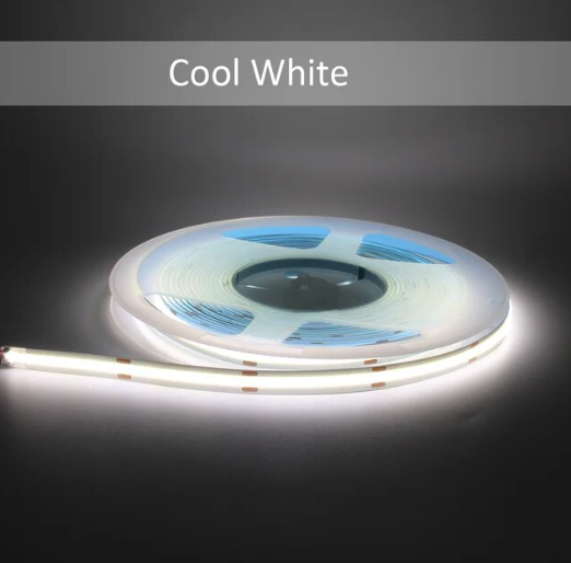 PRIME Ultra Bright Led Strip ROL 5 Meter COB, 18w/m, 480 led/m, 1440-1520Lm/m, CRI90, 24v, IP20, 10mm, 3 Jaar garantie, foto 6 van 6
