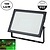 Slim LED Floodlight 100w, 10000 Lumen, Lichtkleur: Groen, IP65, Zwart, 2 Jaar Garantie