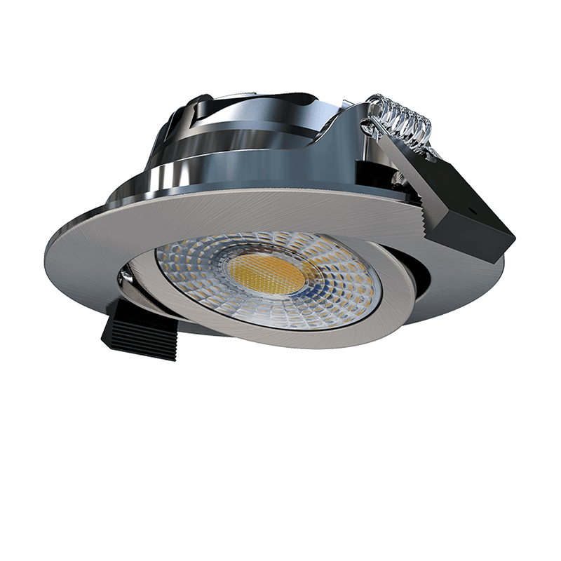 Inbouw LED Spot 6w Luxe, 600 Lumen, CCT Switch (2700K/3000K/4000K), Kantelbaar, IP65, Dimbaar, Staal Armatuur, Gatmaat 70mm, 3 Jaar Garantie, foto 4 van 4
