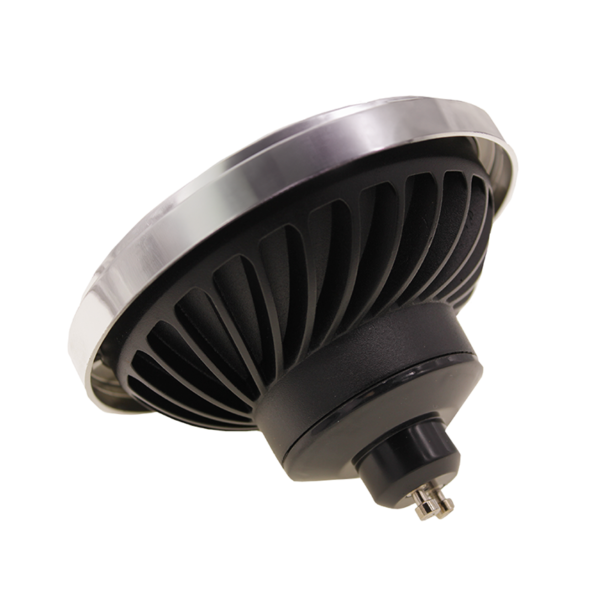 GU10 AR111 LED Spot 15w Zwart, 1050 Lumen, 38°, CRI90, Dimbaar, 2 Jaar Garantie, foto 5 van 6
