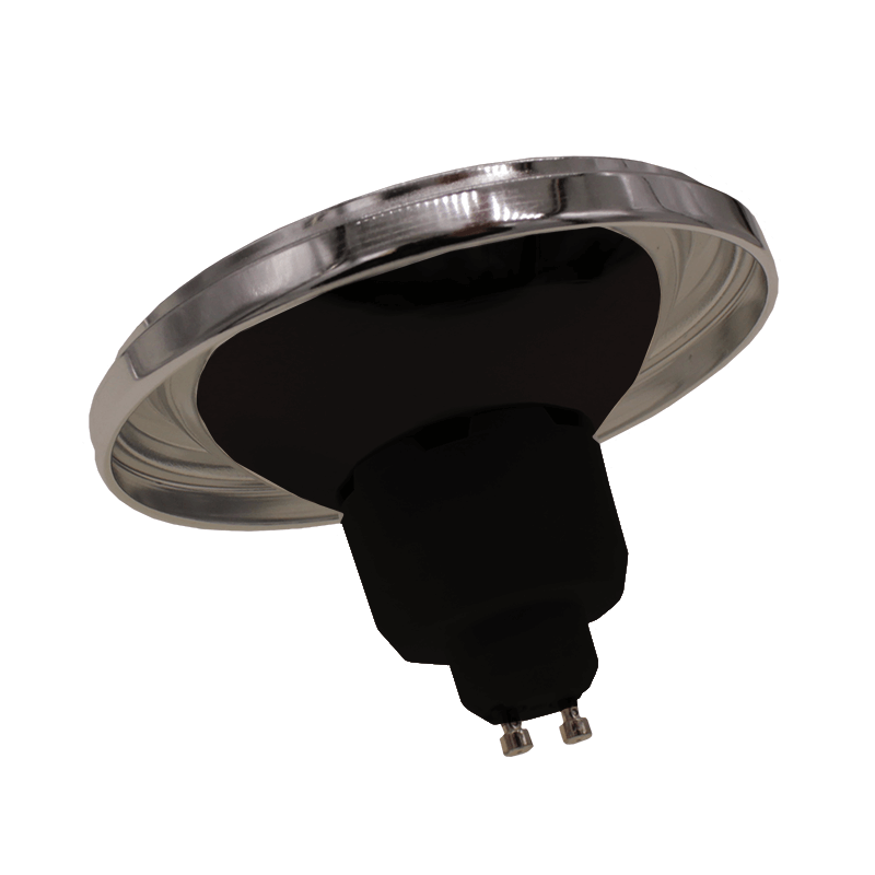 GU10 AR111 LED Spot 12w Zwart, 960 Lumen, 24°, Dimbaar, 2 Jaar Garantie, foto 4 van 6