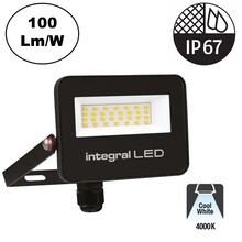 Slim2 LED Floodlight 20w, 2000 Lumen (100lm/w), 4000K Neutraal Wit, IP67, IK08, 3 Jaar Garantie