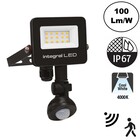 Slim2 LED Floodlight 10w, Met Bewegingssensor, 1000 Lumen (100lm/w), 4000K Neutraal Wit, IP67, IK08, 3 Jaar Garantie