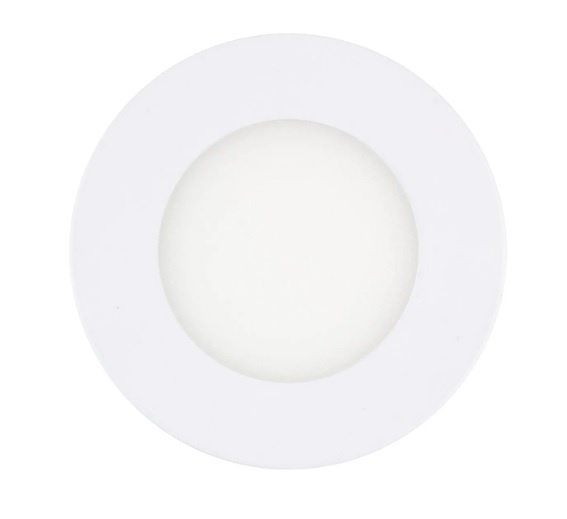 LED Downlighter Slim-U 3w, 270 Lumen, Wit, Aluminium Body, Stekkerklaar, Gatmaat Φ75mm, 2 Jaar Garantie, foto 5 van 6