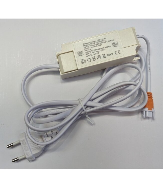 LED Downlighter Slim-U 3w, 270 Lumen, Wit, Aluminium Body, Stekkerklaar, Gatmaat Φ75mm, 2 Jaar Garantie