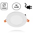 LED Downlighter Slim-U 6w, 540 Lumen, Wit, Aluminium Body, Stekkerklaar, Gatmaat Φ110mm, 2 Jaar Garantie
