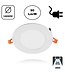 LED Downlighter Slim-U 9w, 810 Lumen, Wit, Aluminium Body, Stekkerklaar, Gatmaat Φ125mm, 2 Jaar Garantie